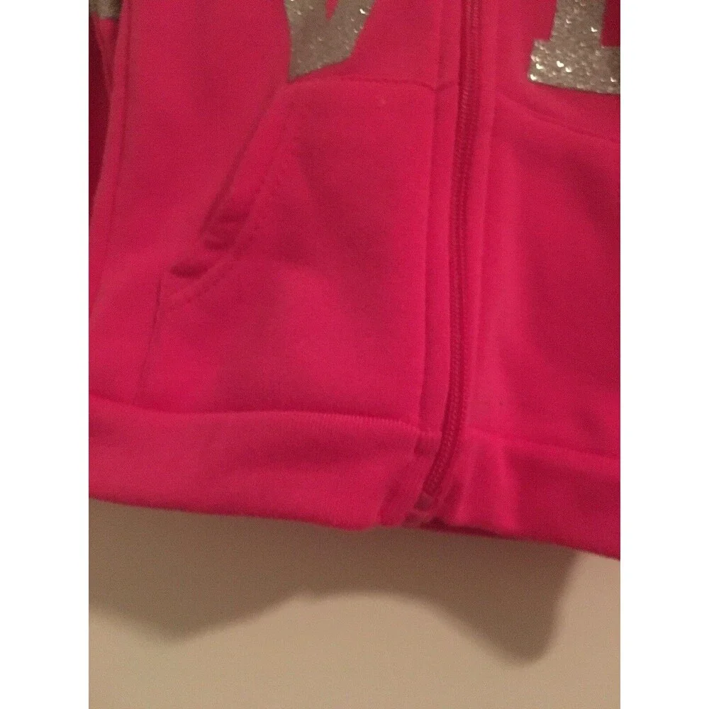 Diva Toddler Girls Graphic Print Full Zip Sweatshirt Hoodie Jacket Size 2T Pink